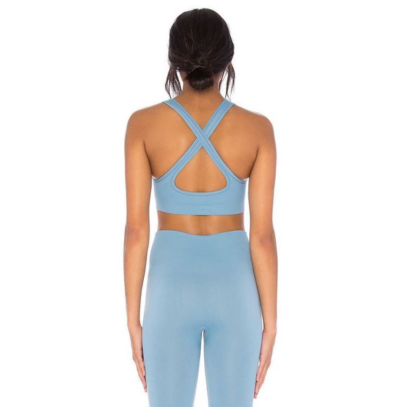 Morgan Stewart Sport Shooner Front Zip Sports Bra - Picture 2 of 6